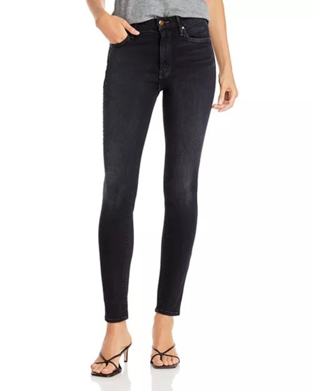 MOTHER Looker Cropped Skinny Jeans In Coffee, Tea, or Me? Size 2/26